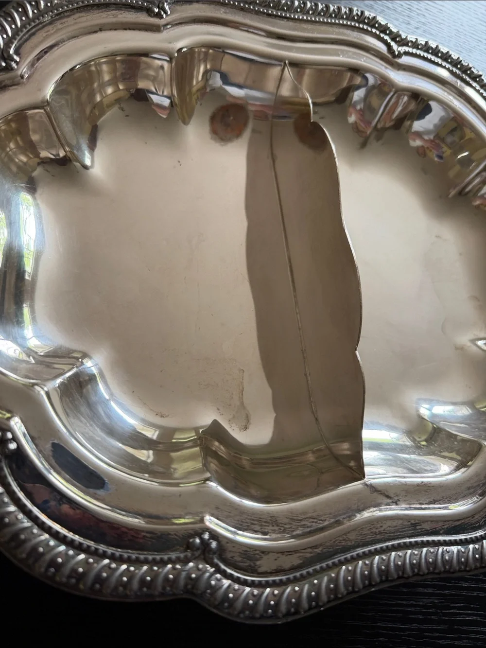 Vintage Double Covered Sheffield Silver Plate Serving Dish English Hallmarks